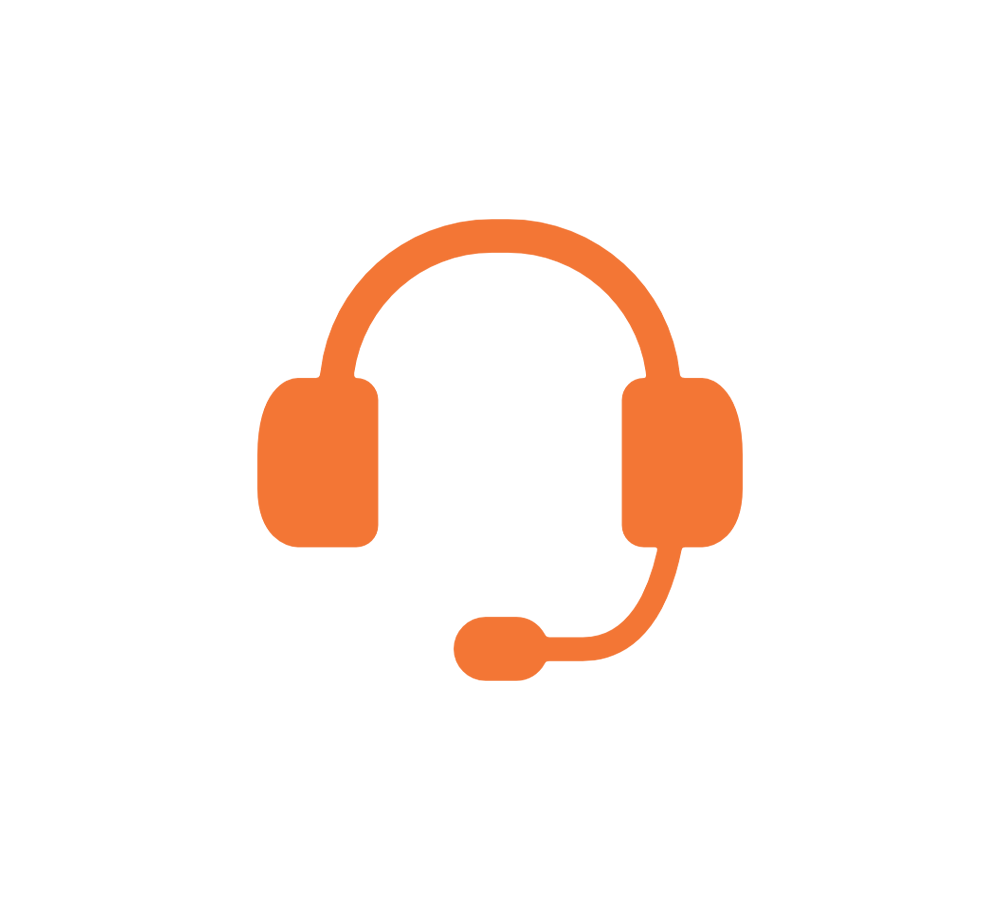 customer-service-headset orange