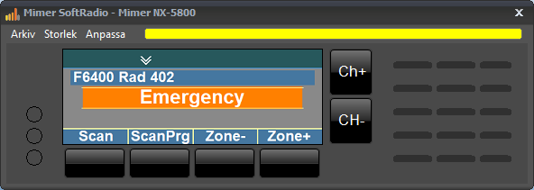 NX5800 Emergency call received