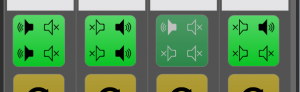 Using the Quad option to select between four speakers