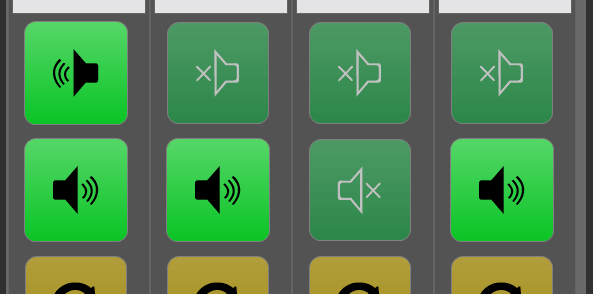 Setting with two speaker buttons per device