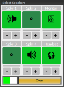 Operator setting when using the Multi Speaker Option